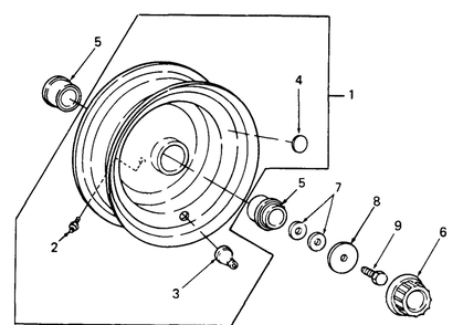 Front Wheel Diagram and Parts List for 2284 864501-899000-145734100-146734100-14A734100 Cub Cadet Lawn Tractor